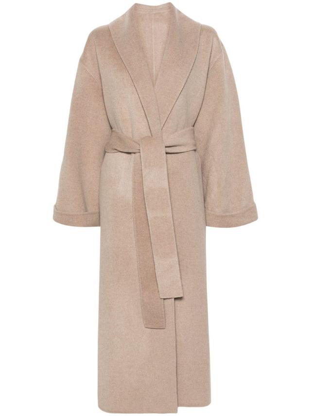 Trullem belted wool coat Product Image