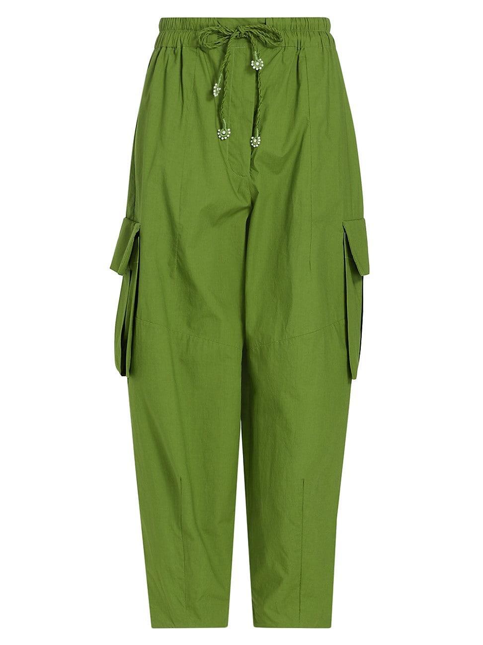 Womens Cotton Cargo Pants Product Image