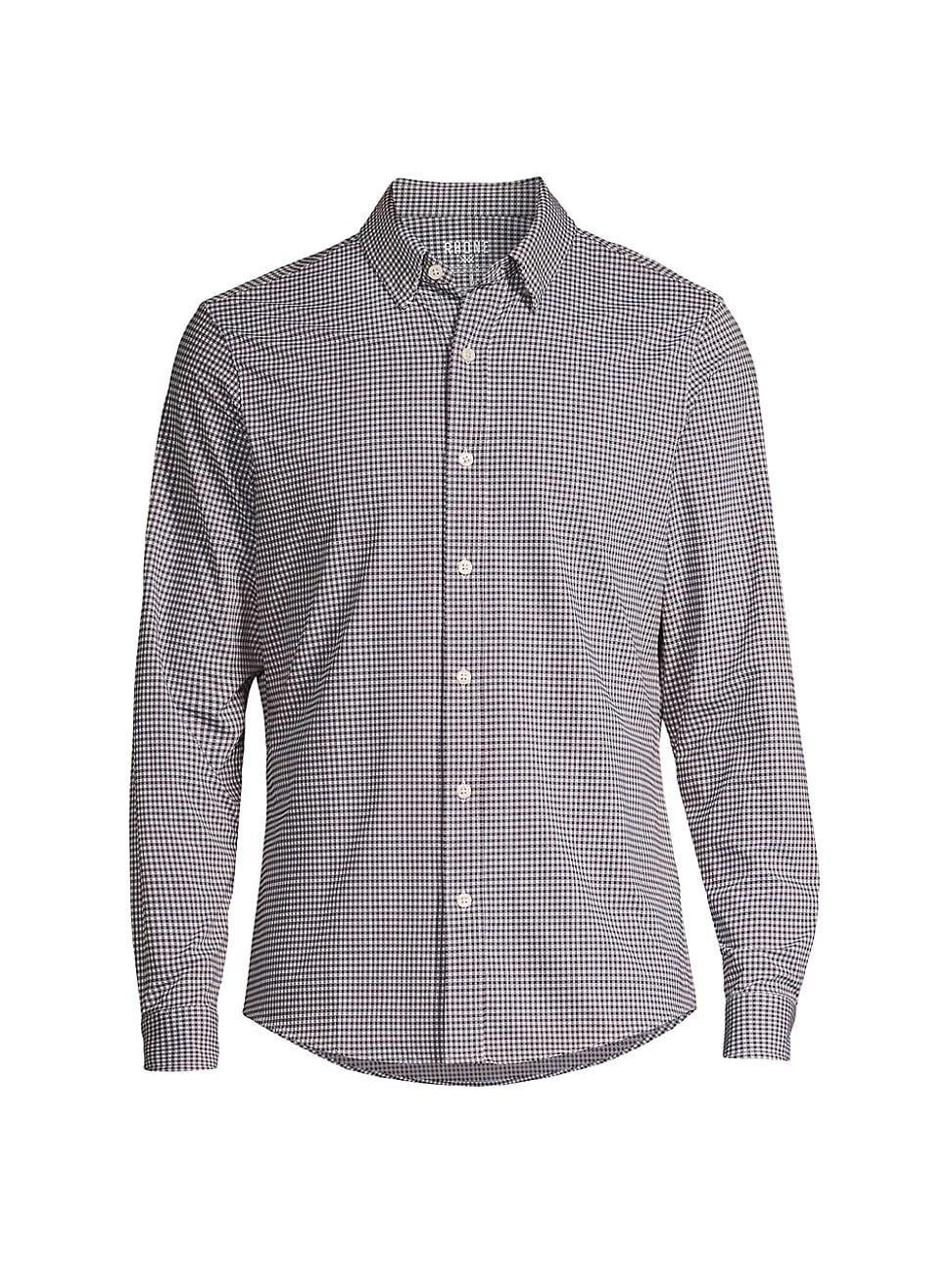 Mens Commuter Checked Slim-Fit Shirt Product Image