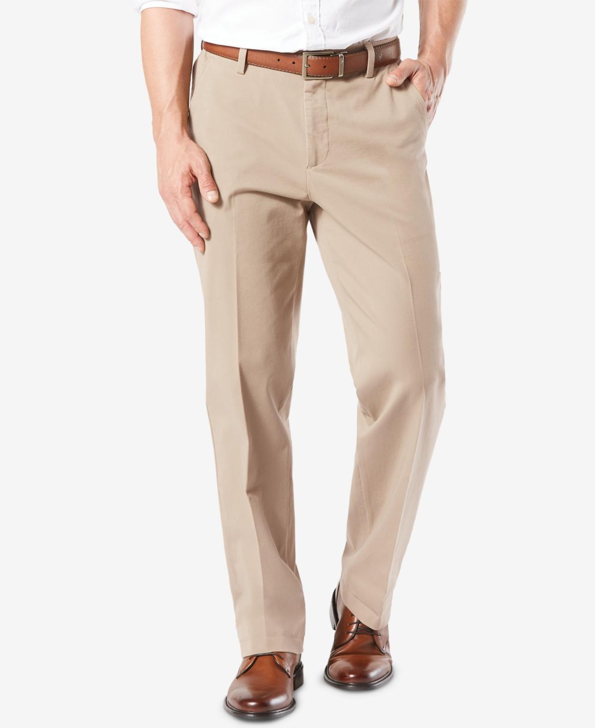 Dockers Mens Workday Smart 360 Flex Classic Fit Khaki Stretch Pants Product Image