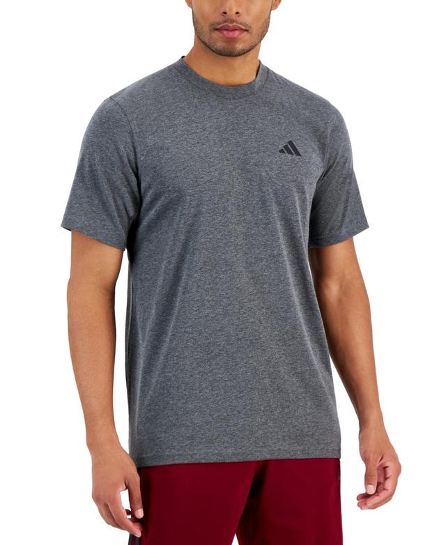 adidas Training Essentials Feel Ready Training Tee Black) Men's Clothing Product Image