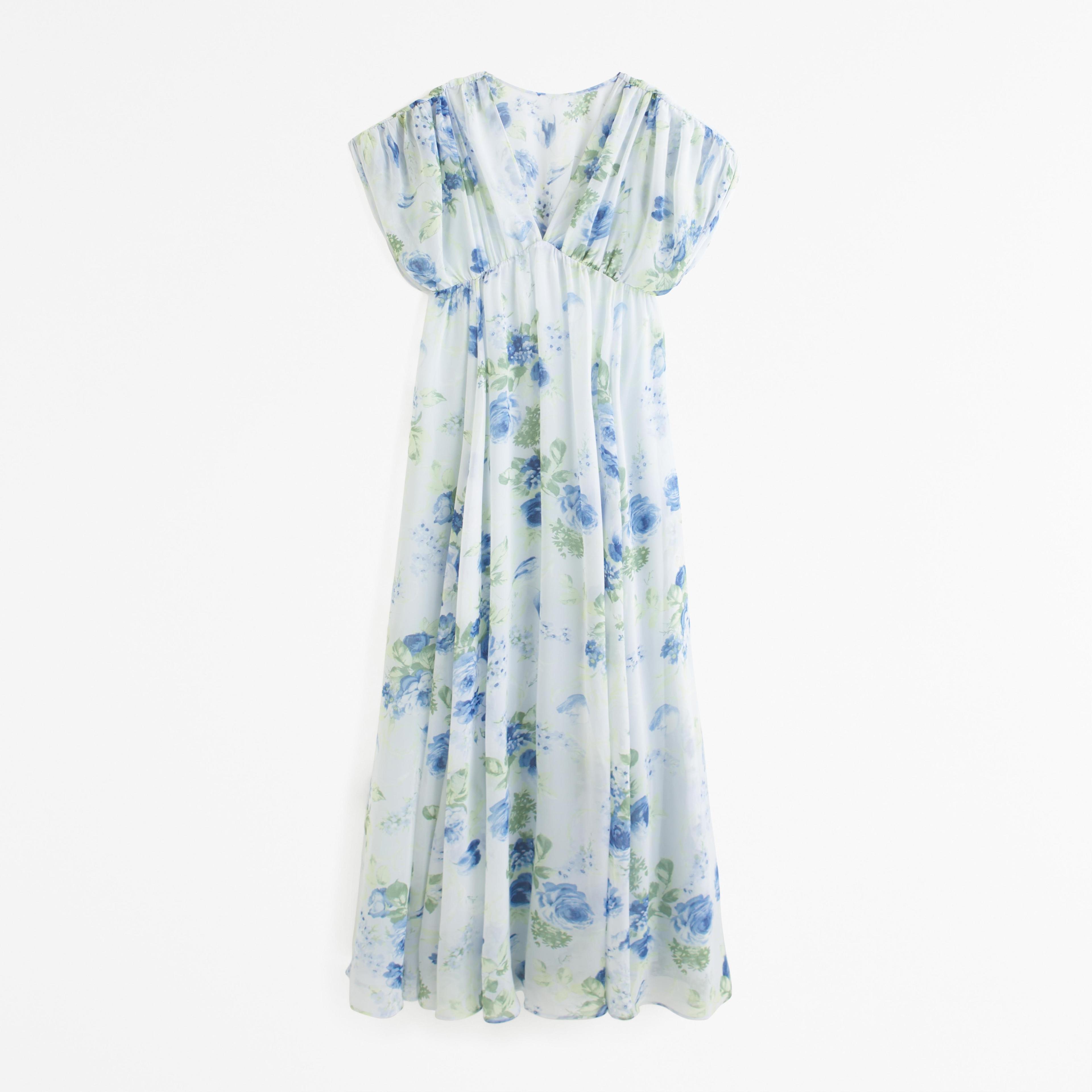 Dolman Sleeve Flowy Maxi Dress Product Image