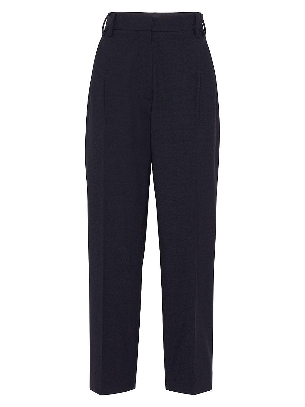 Womens Tropical Luxury Wool Slouchy Trousers Product Image