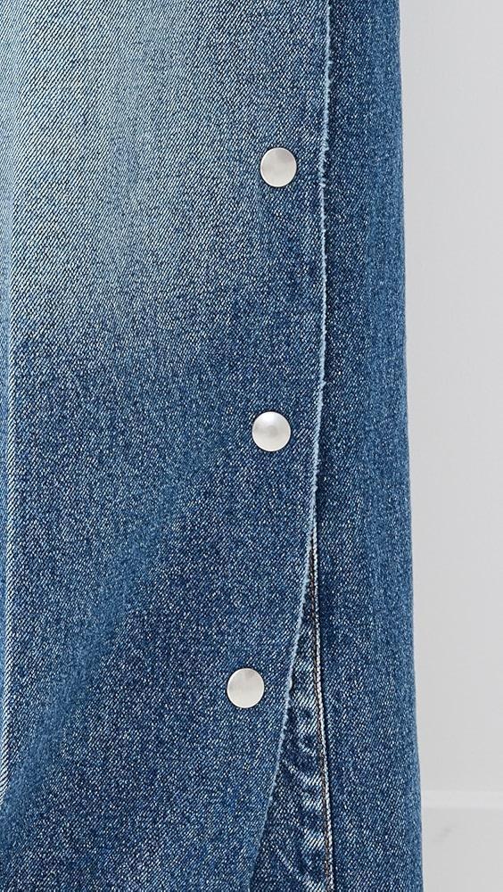 Stella McCartney Snap Blue Denim Loose Jeans | Shopbop Product Image