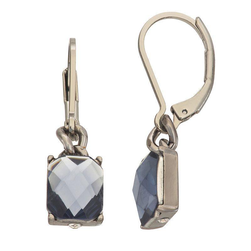 Simply Vera Vera Wang Leverback Stone Drop Earrings, Womens, Blue Product Image