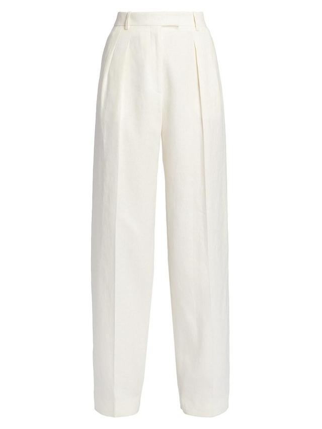 Womens Antone Wide-Leg Linen Pants Product Image