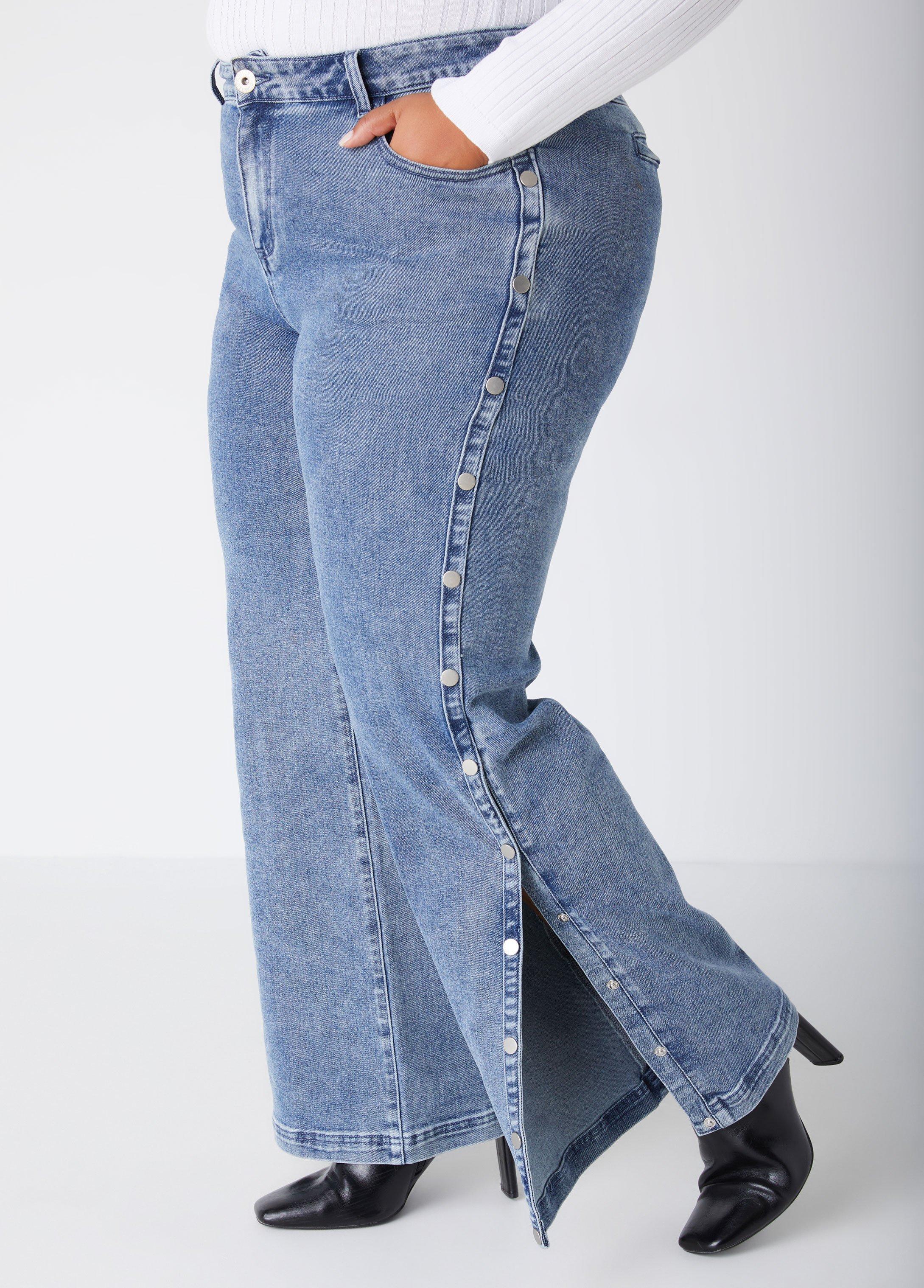 Studded Wide Leg Jeans Product Image