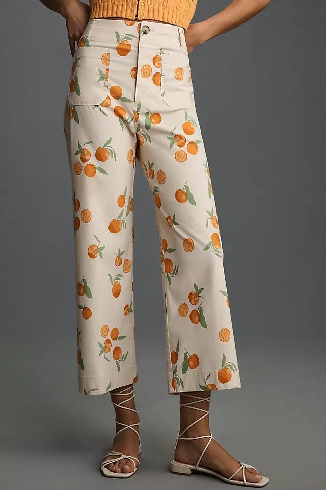 Maeve x Dylan Mierzwinski Colette Cropped Wide-Leg Trousers  Product Image