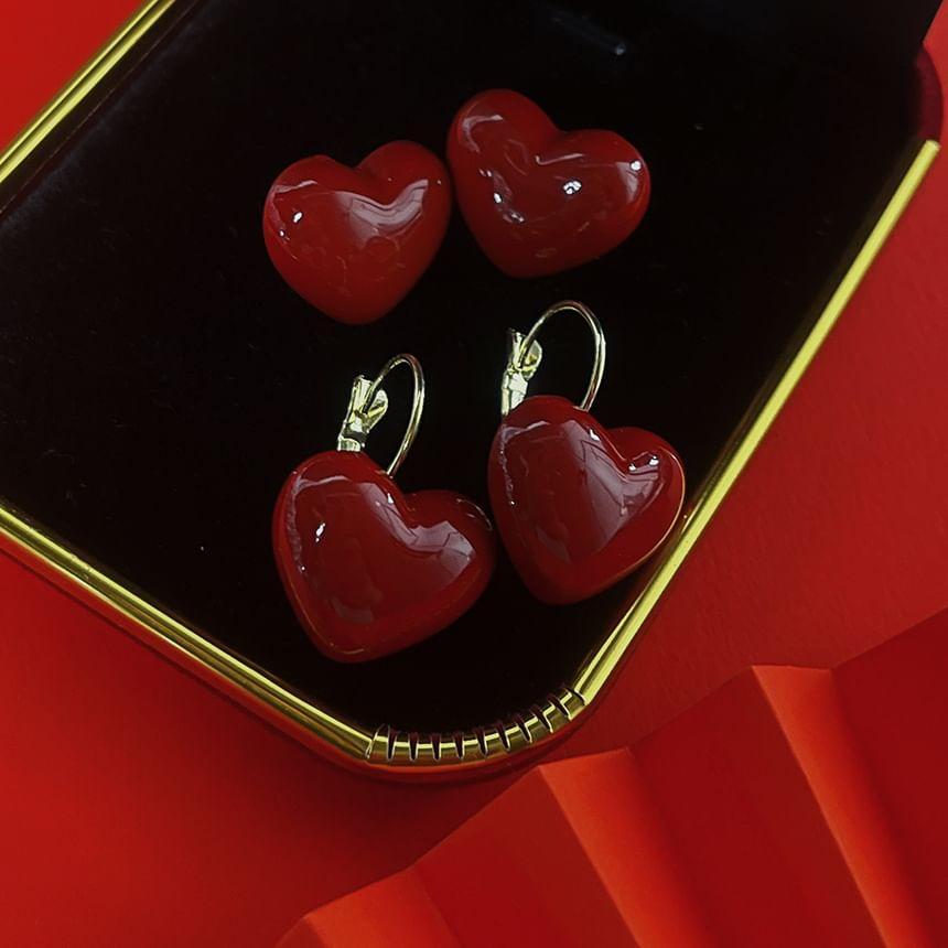 Heart Stud Earring / Clip-On Earring Product Image