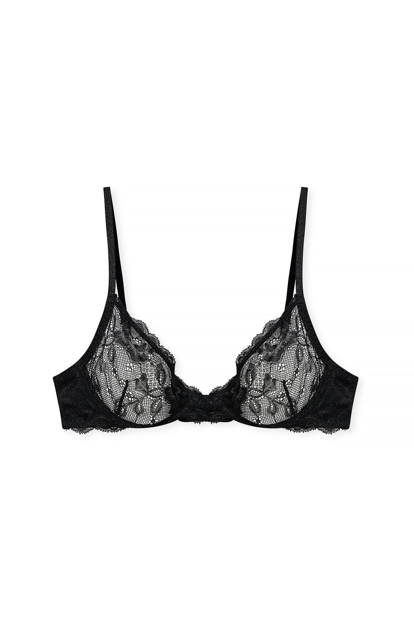 Flower Detail Lace Bra Product Image