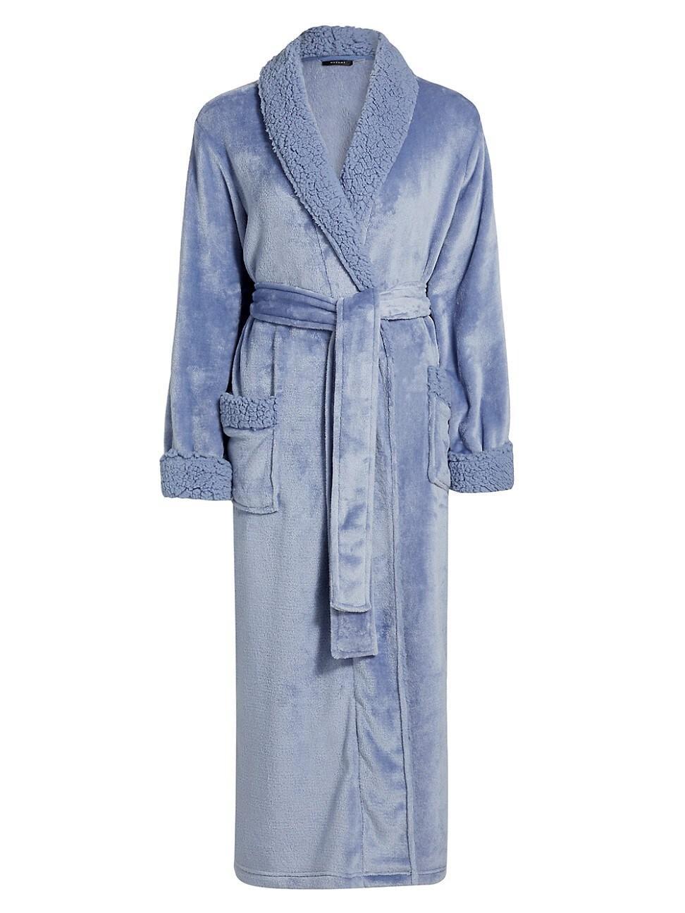 Womens Faux-Shearling Sherpa Robe Product Image