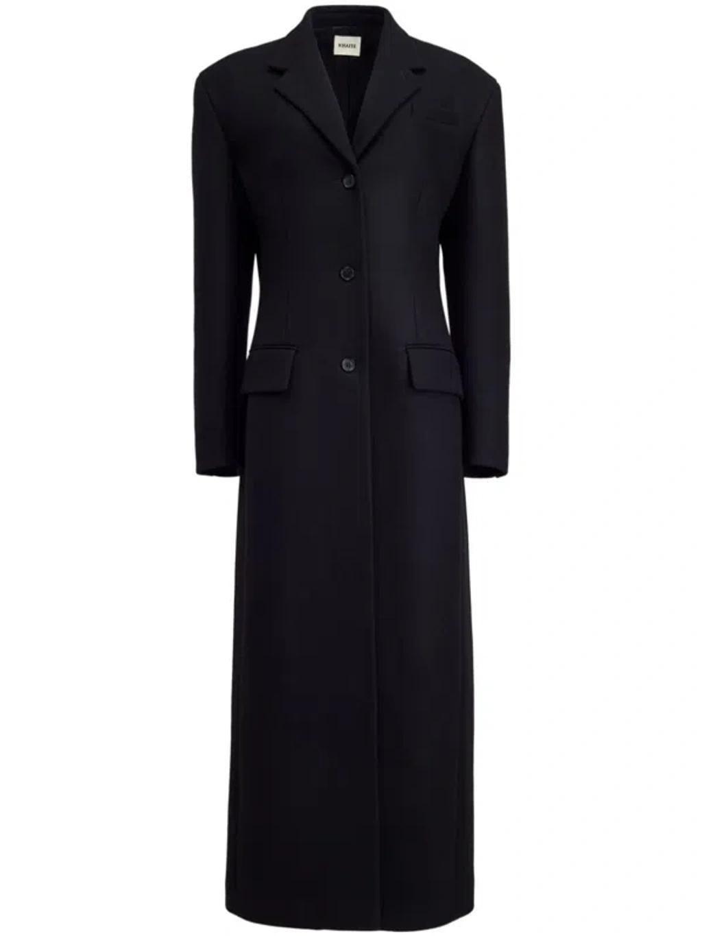 Bontin Wool Coat In Black Product Image