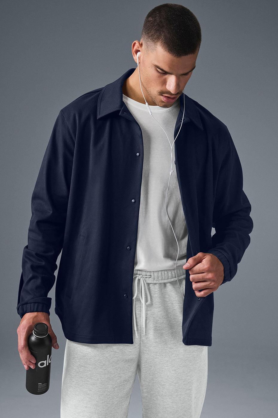 Edition Sueded Jacket - Navy Male Product Image