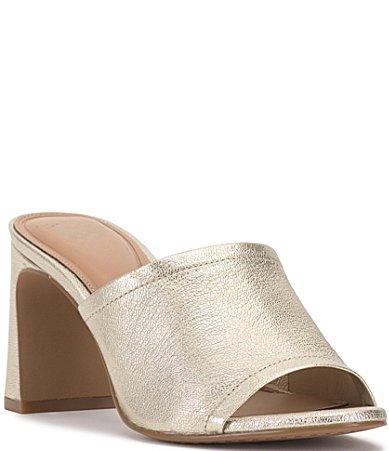 Vince Camuto Alyysa Metallic Leather Slide Sandals Product Image