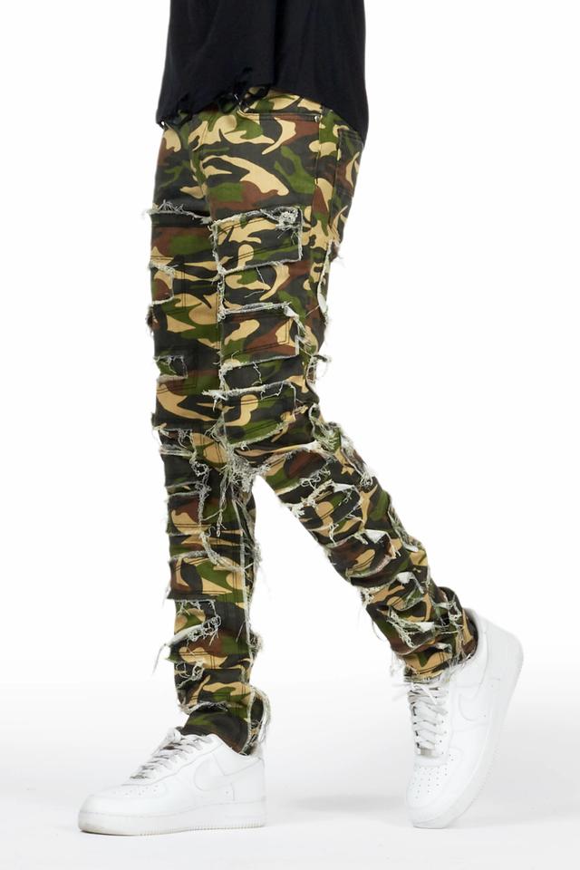 Shake Faded Camo Slim Fit Jean Male Product Image