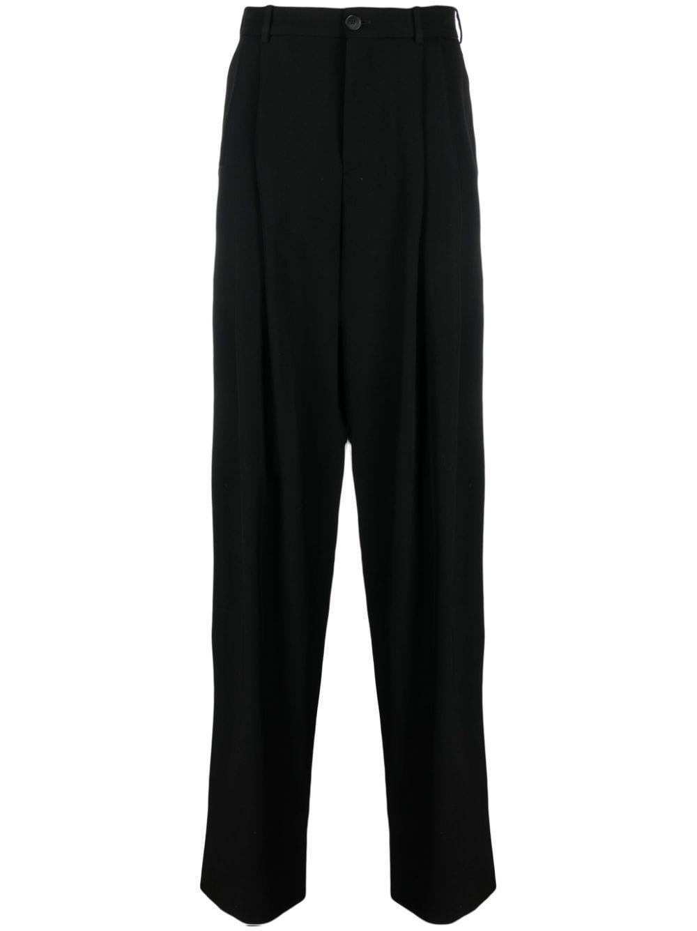 Wide-leg Trousers In Black Product Image