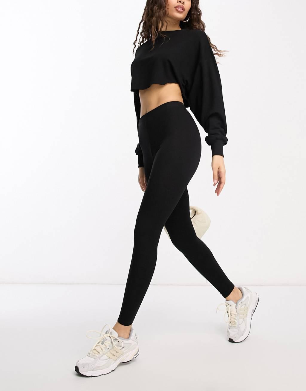 ASOS DESIGN Petite 2 pack leggings Product Image