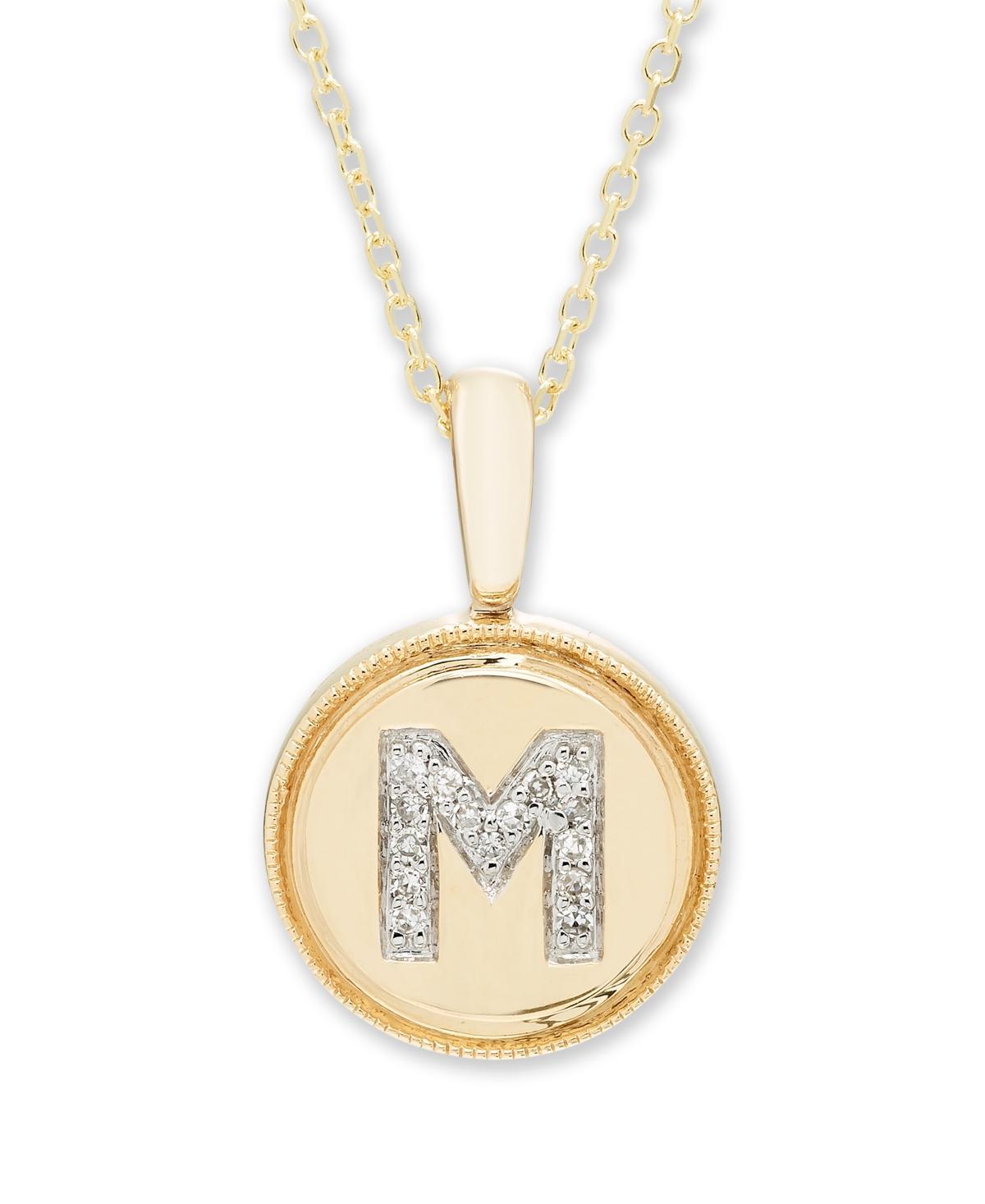 Diamond Accent Initial Pendant in 14k Rose - L Product Image