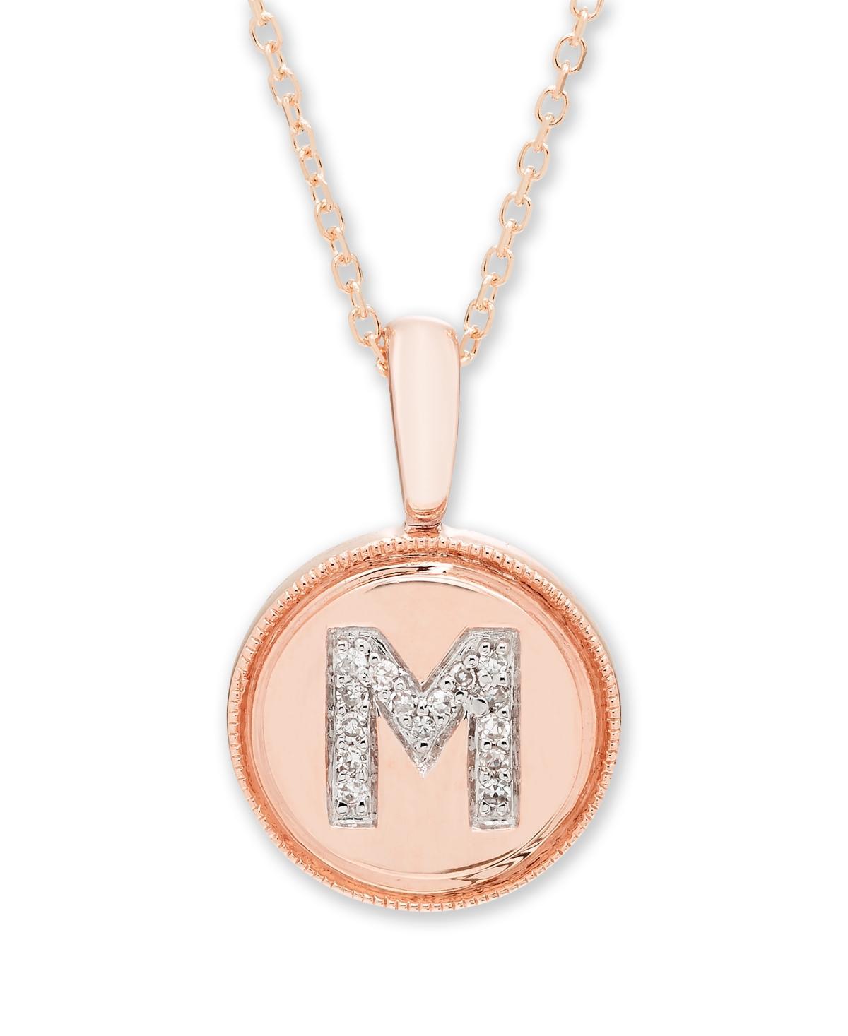 Diamond Accent Initial Pendant in 14k Rose - L Product Image