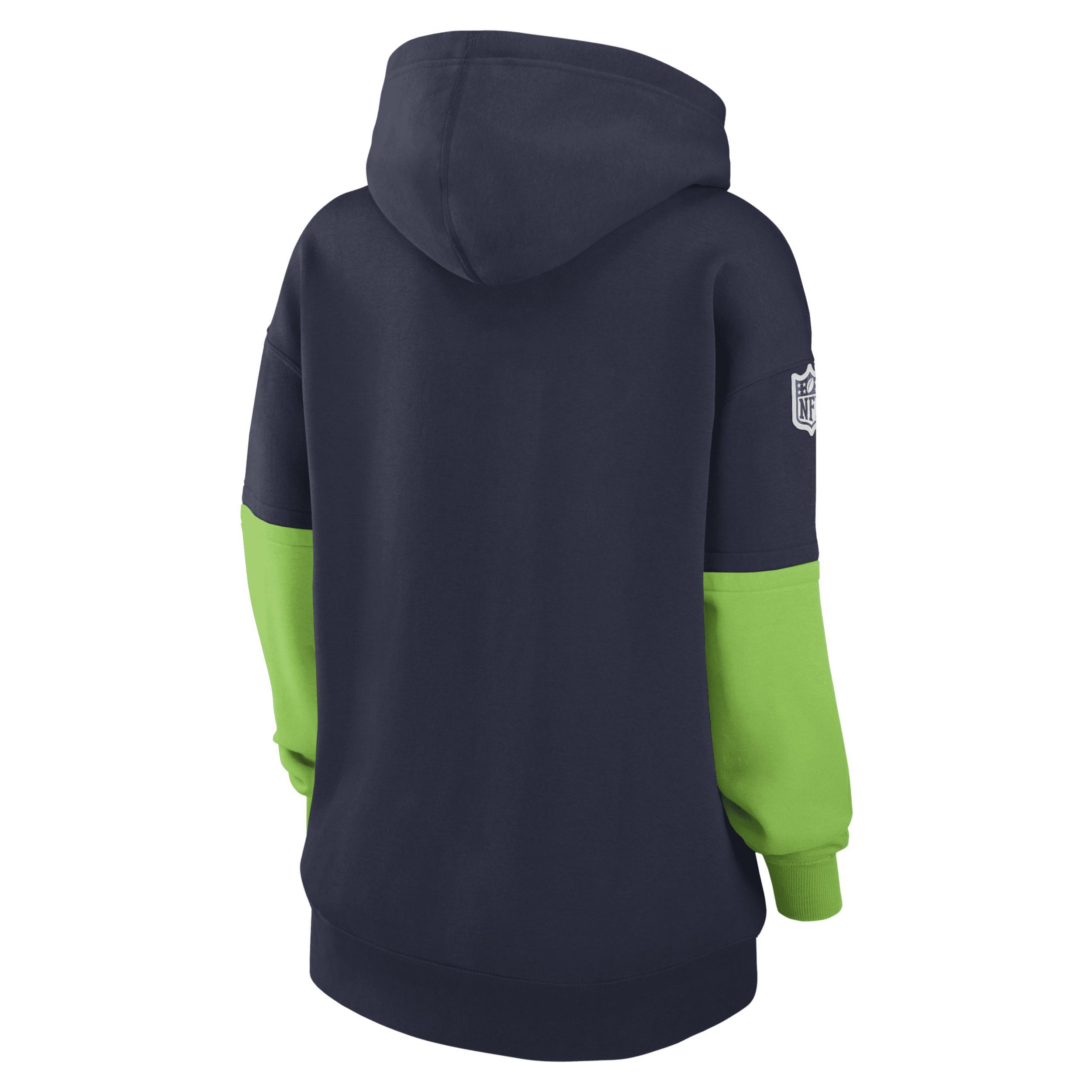 Seattle Seahawks Sideline Essential Nike Women's NFL Pullover Hoodie Product Image