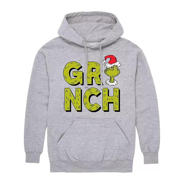 Mens Dr. Seuss Grinch Grinch Fur Letters Hoodie Product Image