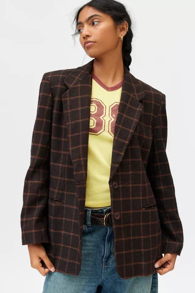 Urban Renewal Vintage Oversized Check Blazer Product Image