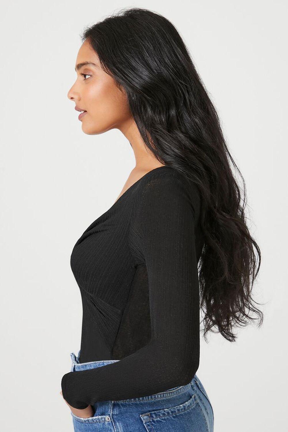 Twisted Long-Sleeve Bodysuit | Forever 21 Product Image