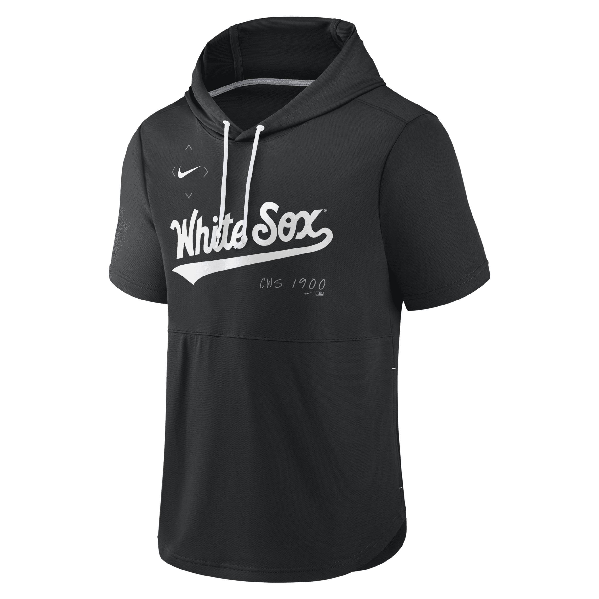 Mens Nike Chicago White Sox Springer Short Sleeve Team Pullover Hoodie Product Image