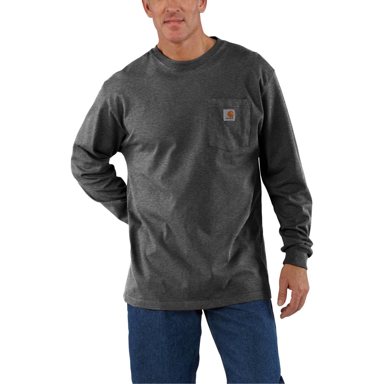 Carhartt Men's Workwear Pocket Long Sleeve T-Shirt - Medium Regular - Brite Lime Product Image