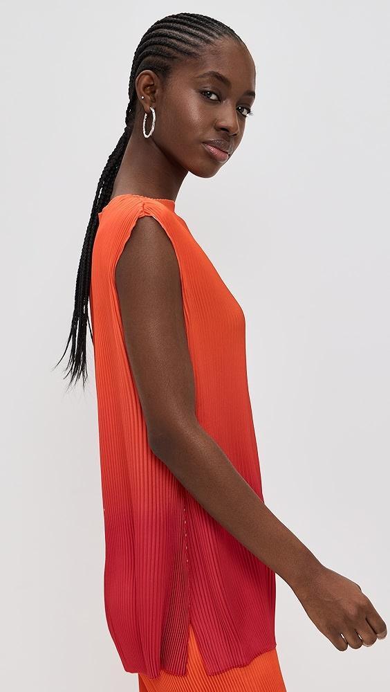 Andrea Iyamah Atti Pleated Top | Shopbop Product Image