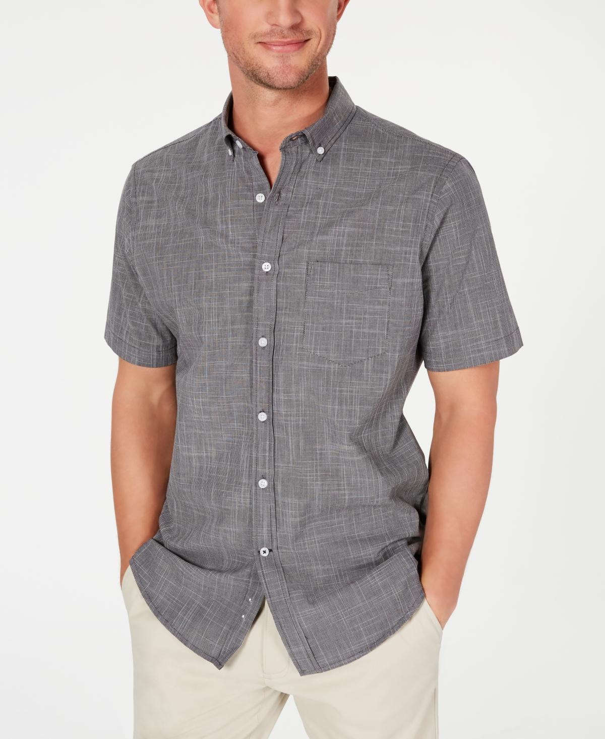 Club Room Mens Texture Check Stretch Cotton Shirt, Created for Macys Product Image