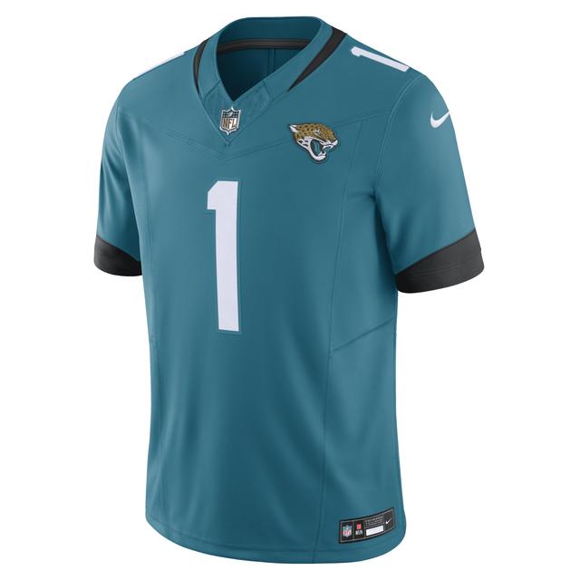 Mens Nike Travis Etienne Teal Jacksonville Jaguars Vapor F. U.S. E. Limited Jersey Product Image