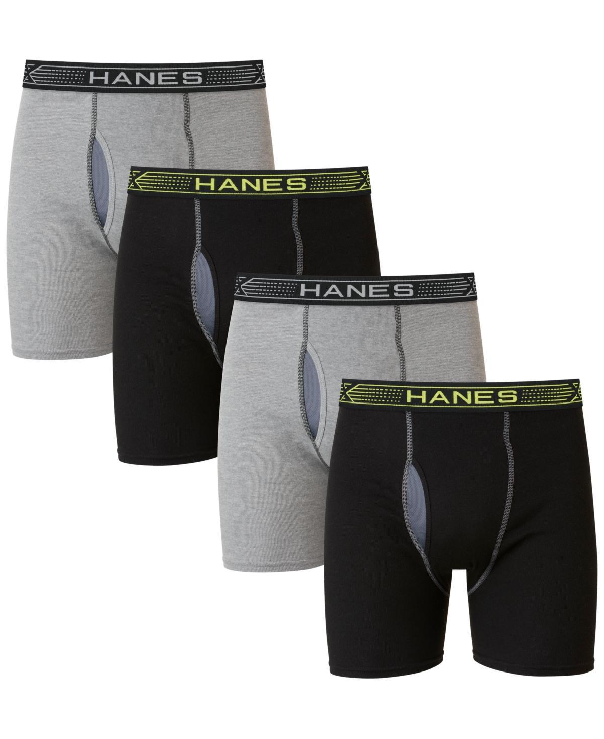 Mens Hanes Sport 4-Pack X-Temp Total Support Pouch Boxer Briefs Product Image