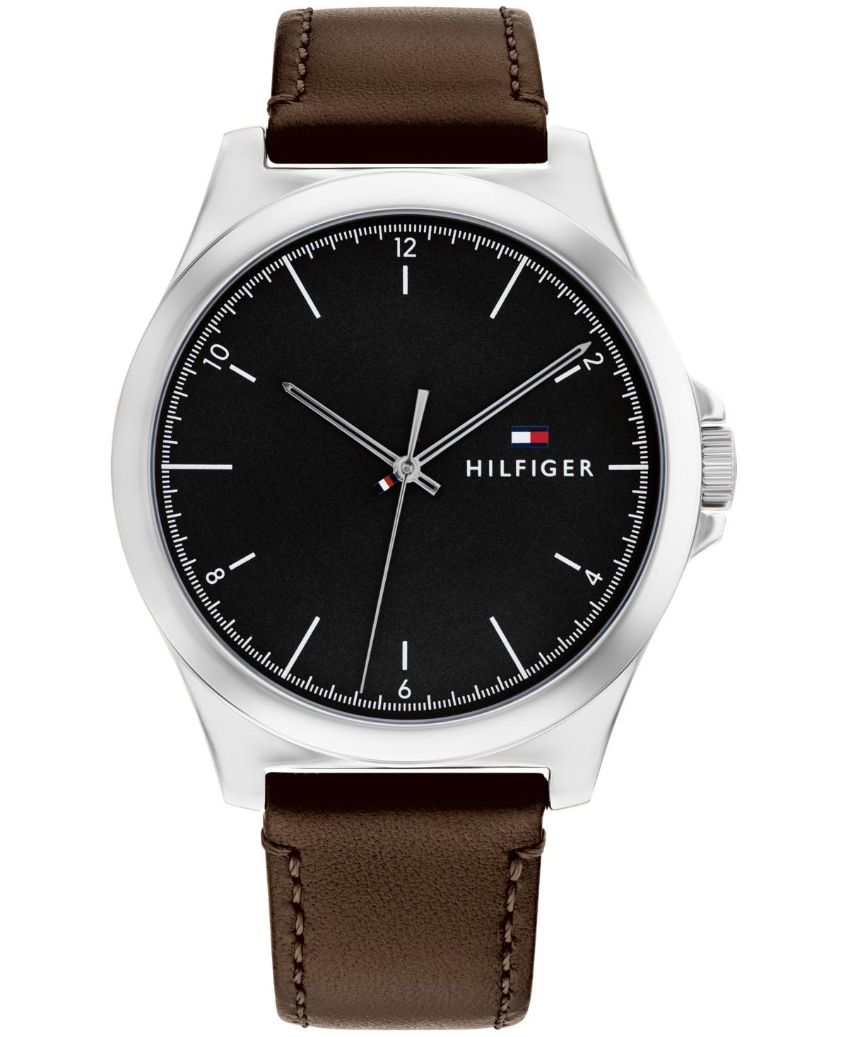 Tommy Hilfiger Mens Quartz Brown Leather Watch 43mm Product Image