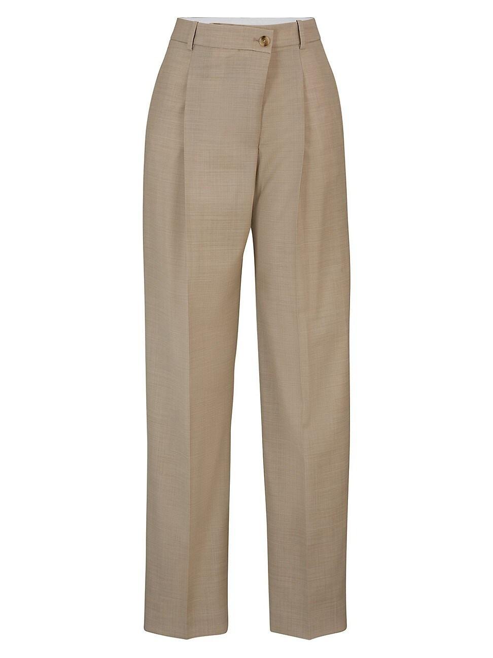 Womens Straight-Fit Regular-Rise Trousers product image