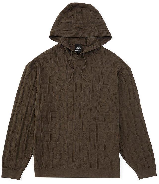 Armani Exchange Mercerized Jacquard Hoodie Product Image