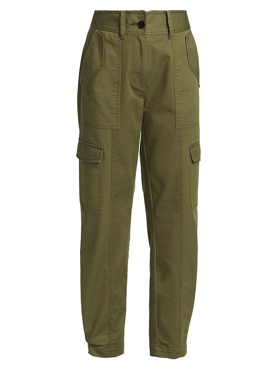 Womens Elian Mid-Rise Stretch Cargo Pants Product Image