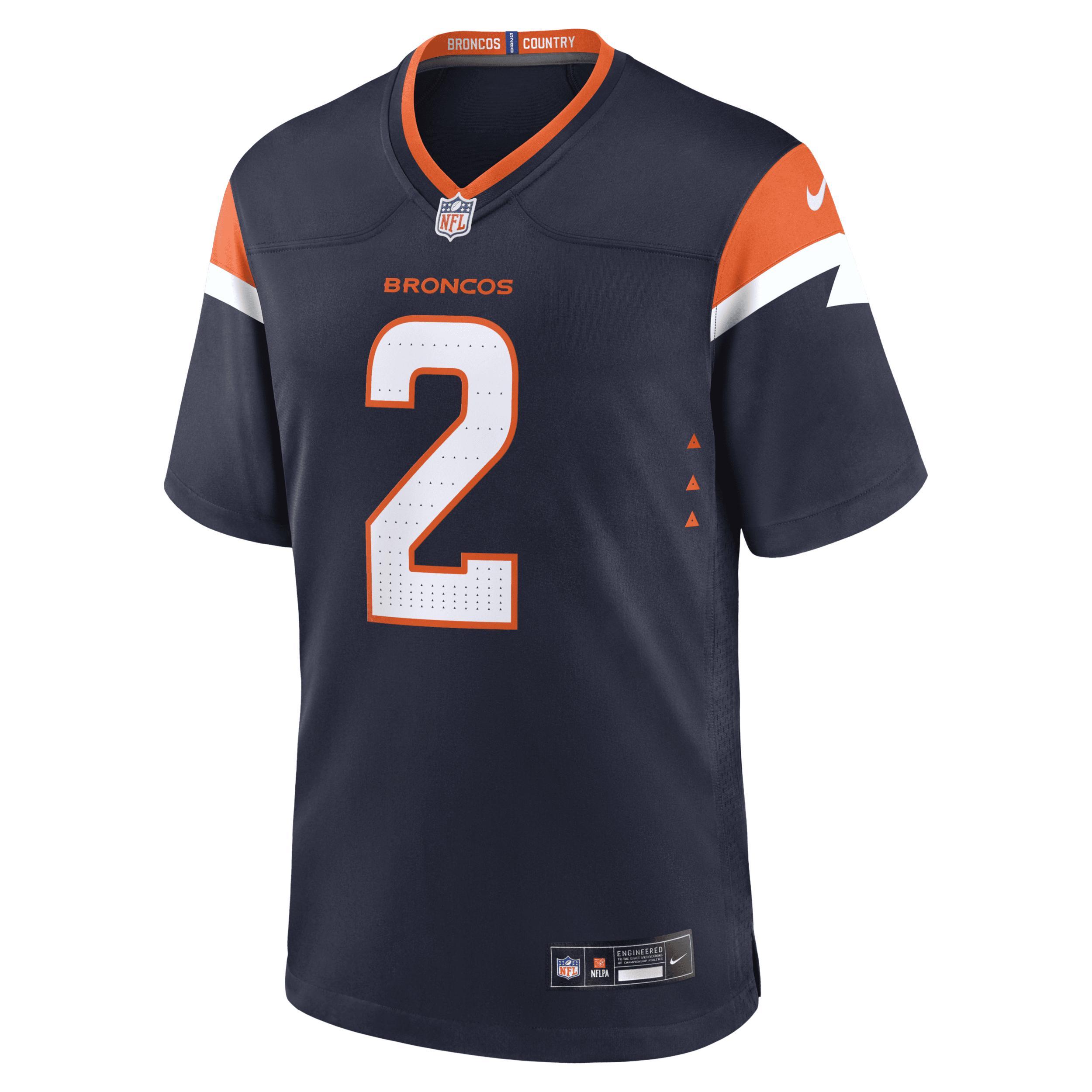 Mens Nike Patrick Surtain II Denver Broncos Alternate Game Jersey Blue Product Image