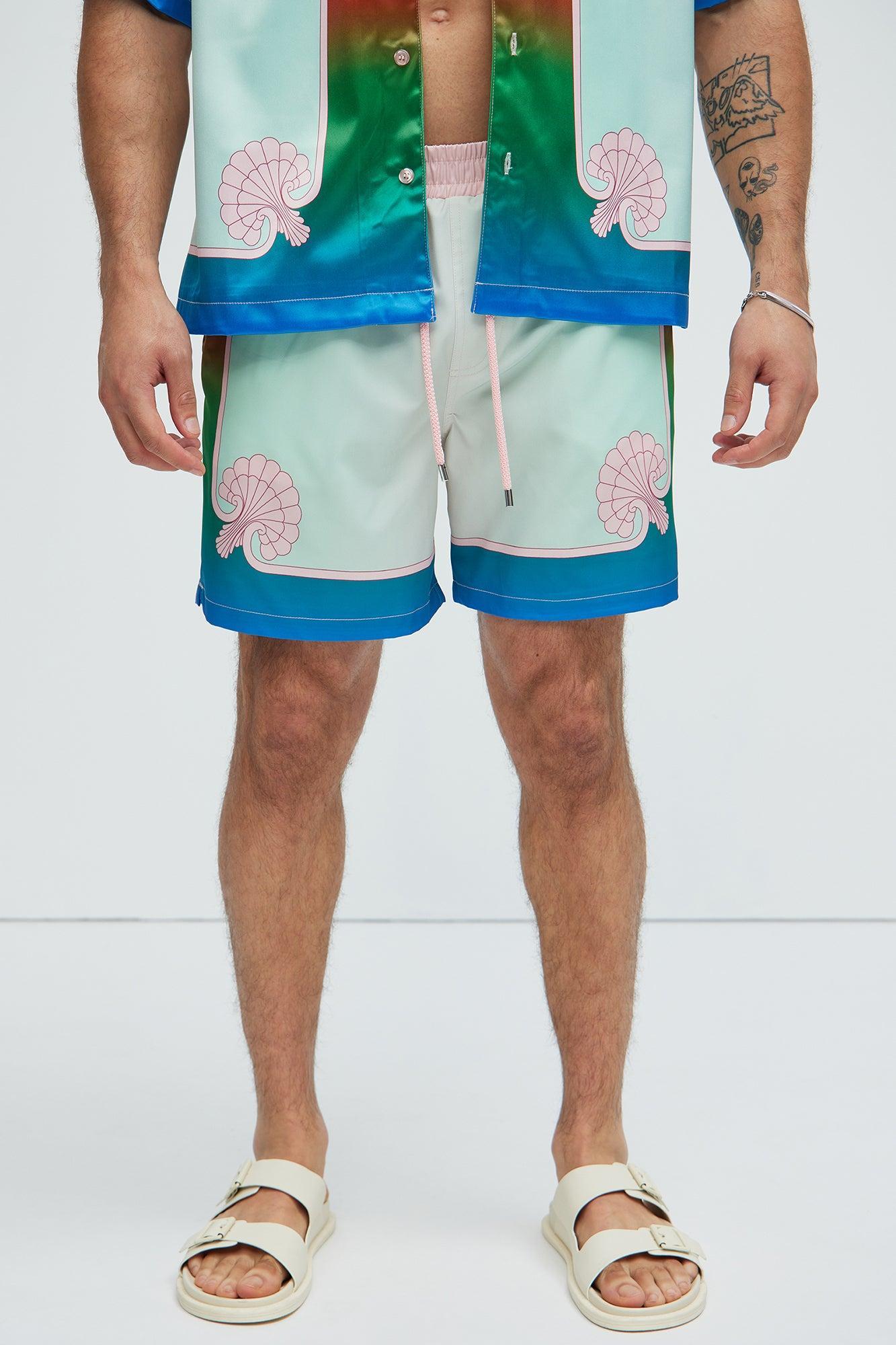 Lepetis Swim Trunks - Pink/combo Product Image