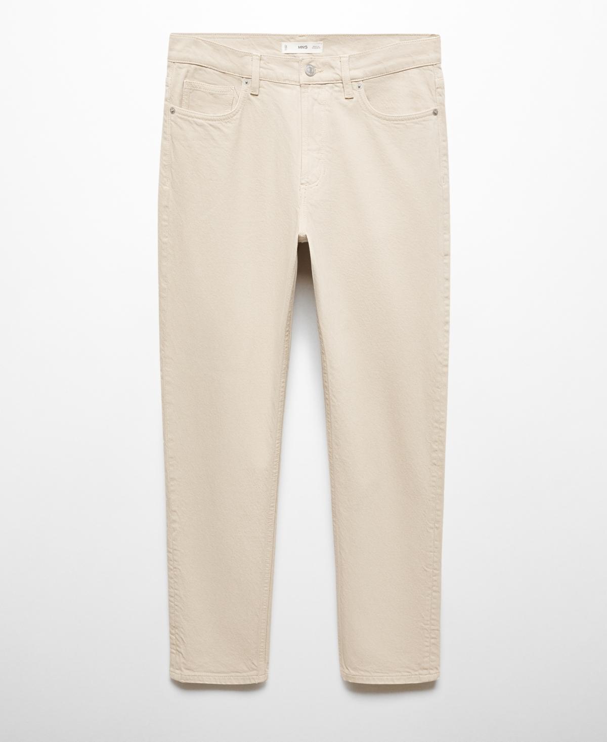 MANGO MAN - Ben cotton tappered-fit jeans beigeMen Product Image