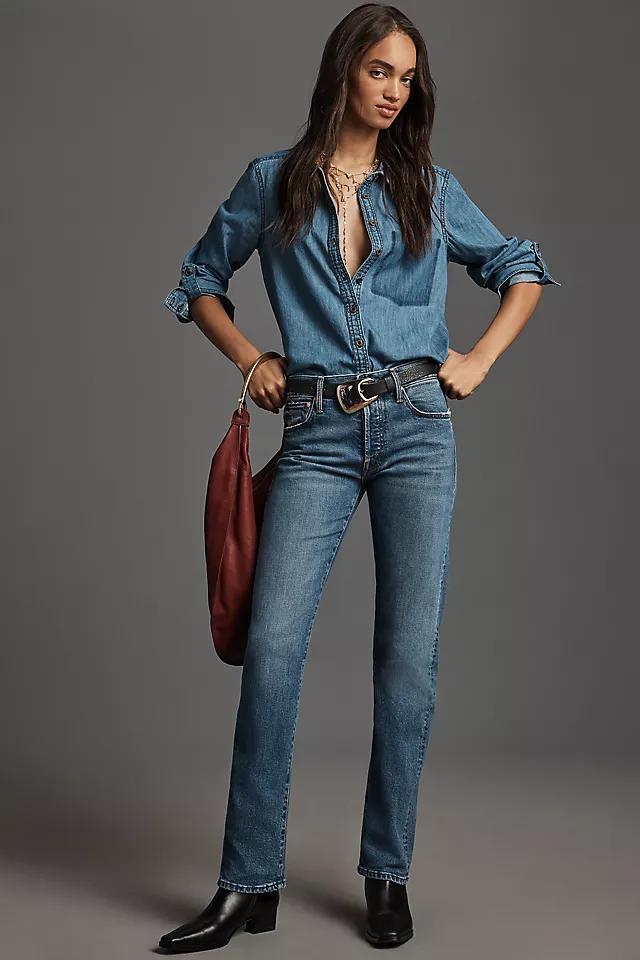 MOTHER The Hiker Skimp Mid-Rise Straight-Leg Jeans product image