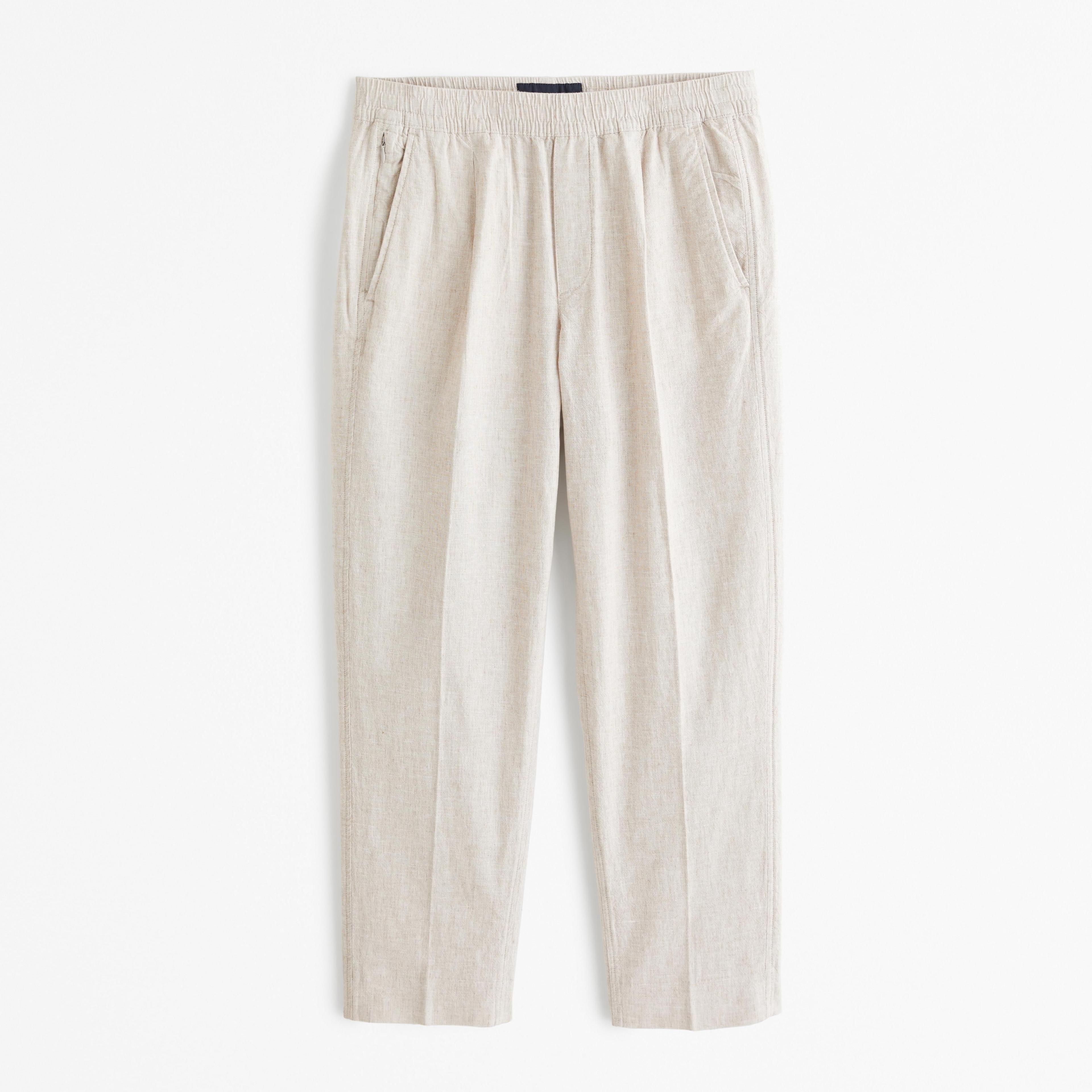 Linen-Blend Pull-On Pant Product Image