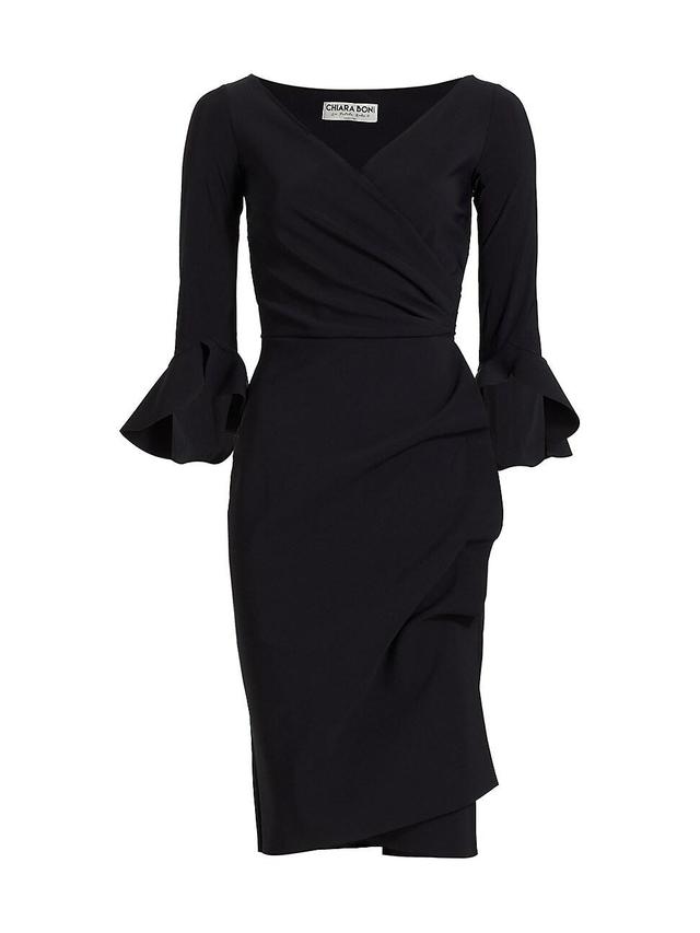 Womens Trina Ruffle Sheath Dress Product Image