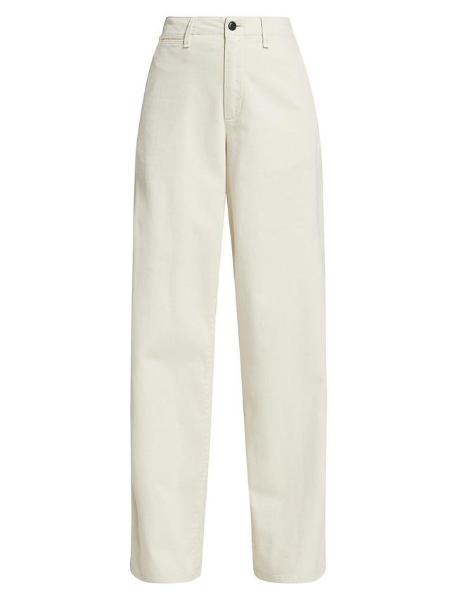 rag & bone Sofie Stretch Cotton Wide Leg Chinos Product Image