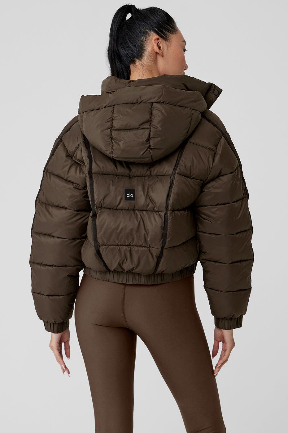 Alo Yoga | Aspen Love Puffer Jacket Brown Product Image