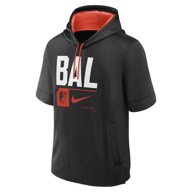 Baltimore Orioles Tri Code Lockup Nike Men's MLB Short-Sleeve Pullover Hoodie Product Image