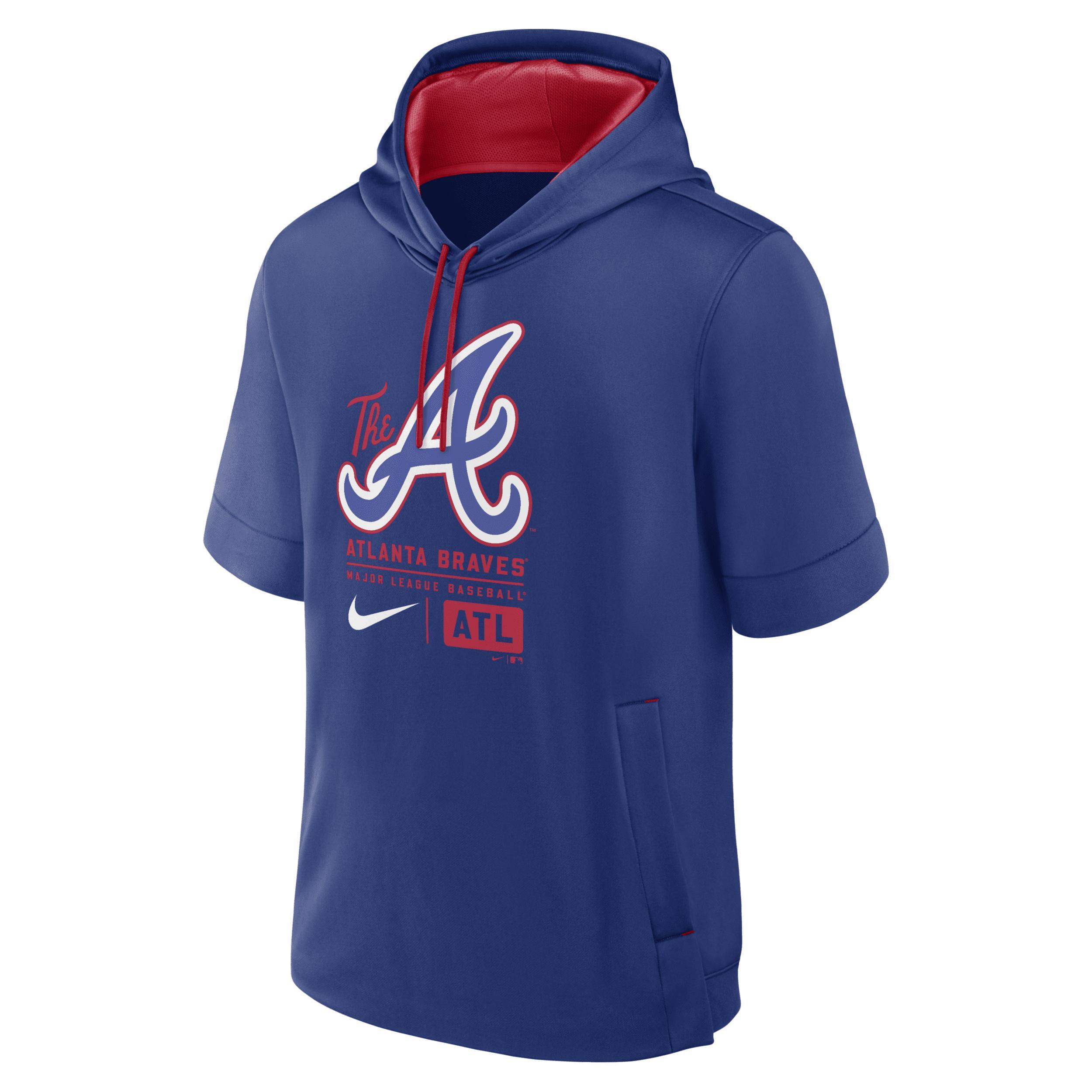 Mens Nike Los Angeles Angels City Connect Color Block Short Sleeve Pullover Hoodie Product Image