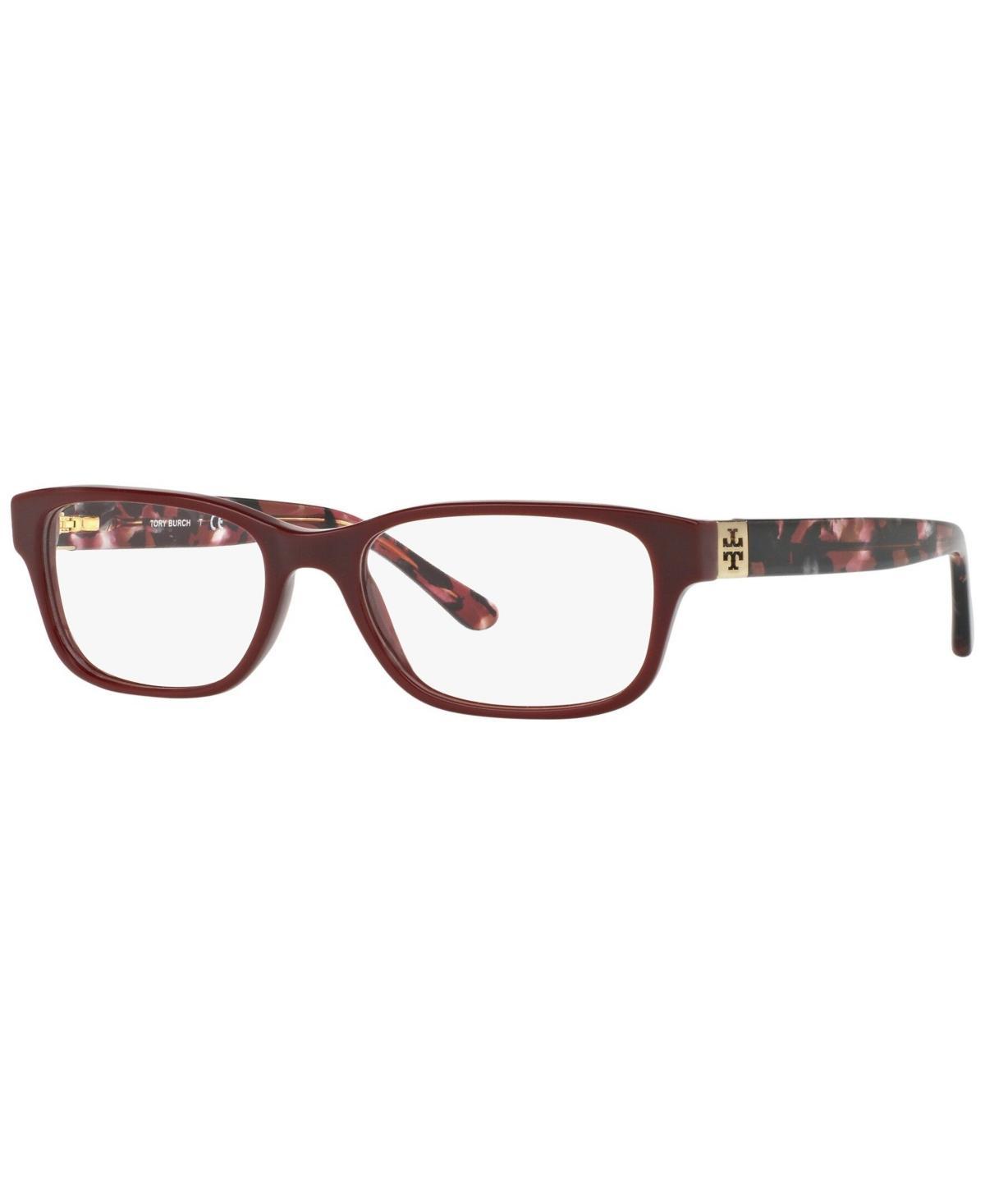 Tory Burch TY2067 Womens Rectangle Eyeglasses - Bordeaux Product Image