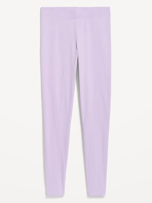 High-Waisted Jersey Ankle Leggings Product Image