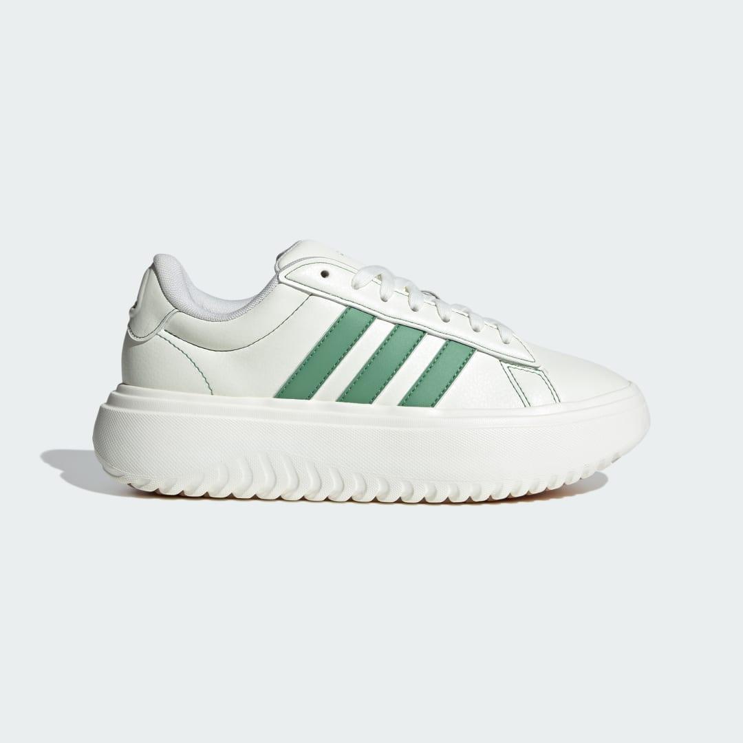 adidas Grand Court Platform Shoes Off White 9.5 Womens Product Image